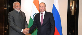 Vladimir Poutine and Narendra Modi