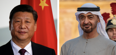 Le président chinois, Xi Jinping et le président émirati, Cheikh Mohammed ben Zayed Al Nahyane