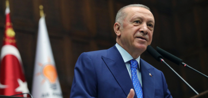 Le président Erdogan s'adressant au groupe parlementaire de l'AKP, le 18 mai 2022