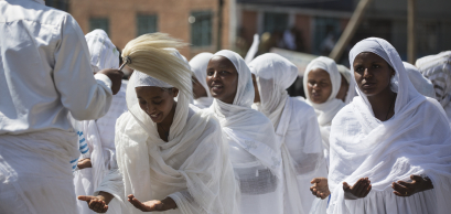 Fête de Timkat, célébration de l'épiphanie. AMHARA/ETHIOPIE