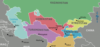 Carte d'Asie centrale