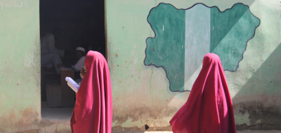 Two students at Success Private School, one of the first schools attacked by Boko Haram in Maiduguri, Nigeria – September 9, 2015