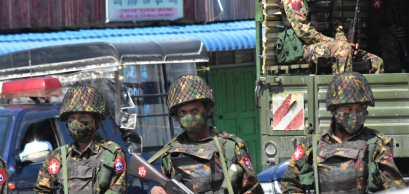 Taunggyi, Myanmar: Army crackdown on protesters