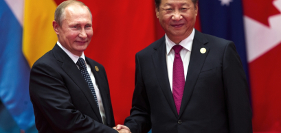 Le président chinois Xi Jinping et le président russe Vladimir Poutine au sommet du G20, Hangzhou, Chine