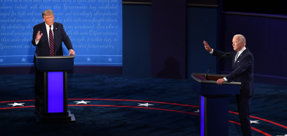 Donal Trump et Joe Biden au premier débat présidentiel, Cleveland, Ohio - 29 Septembre 2020