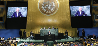 Le président américain Joe Biden à la 78e session de l'Assemblée générale des Nations Unies, New York, 19 septembre 2023