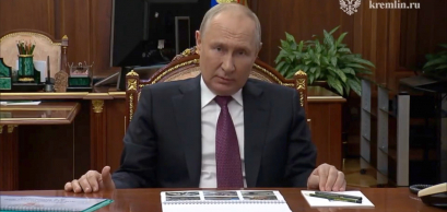 Le président russe Vladimir Poutine, Moscou, 24 août 2023