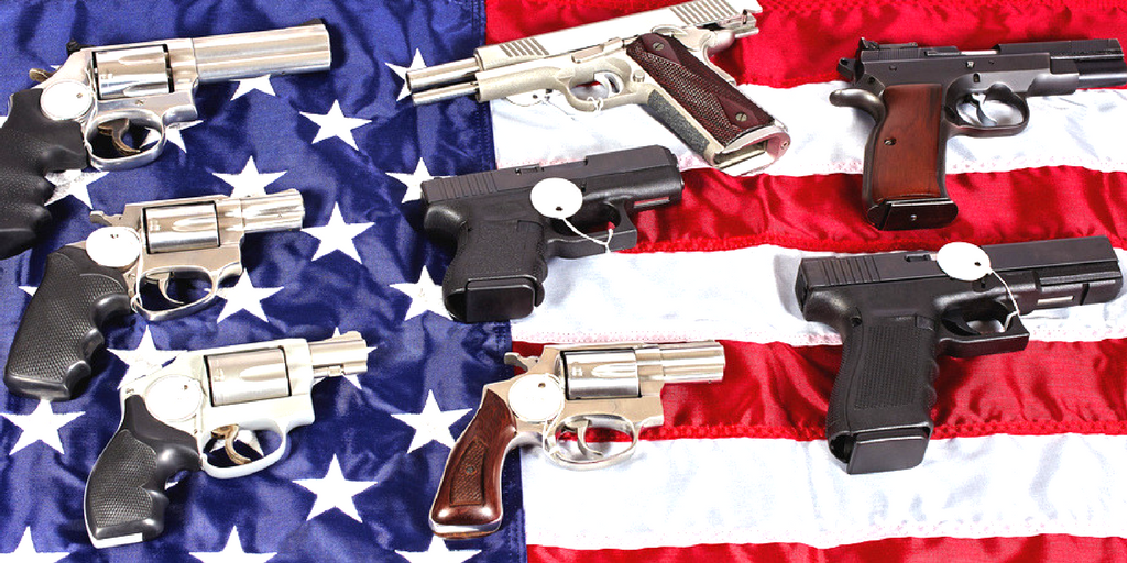 Usa, drapeau, fusil, arme, bras, de contrôle, d'armes à feu