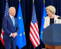Le président Joe Biden et la présidente de la Commission européenne, Ursula Von der Leyen - Bruxelles, mars 2022