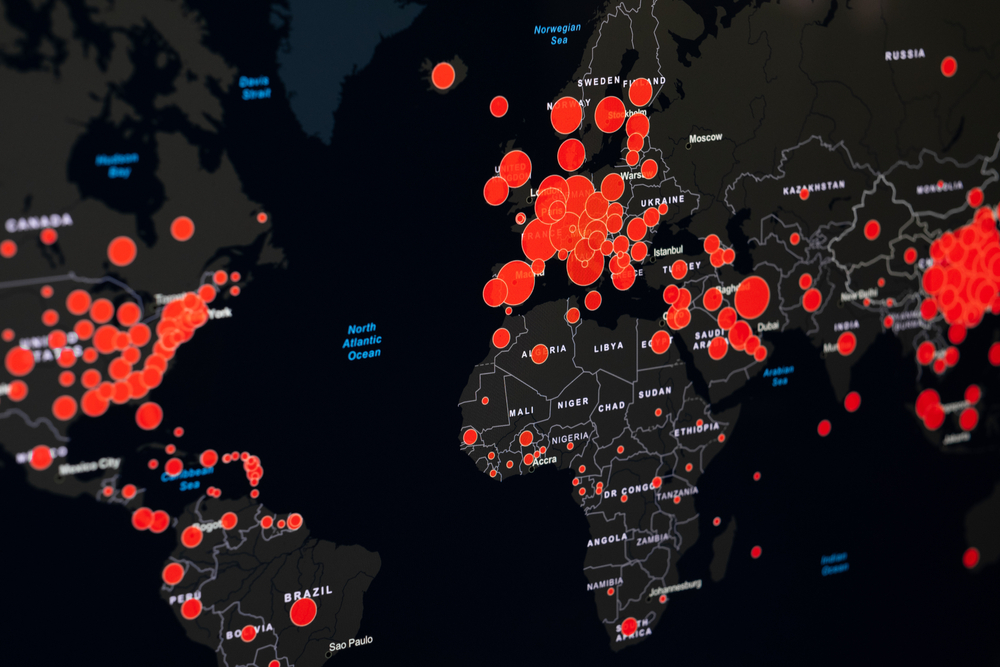 carte mondiale pandemie