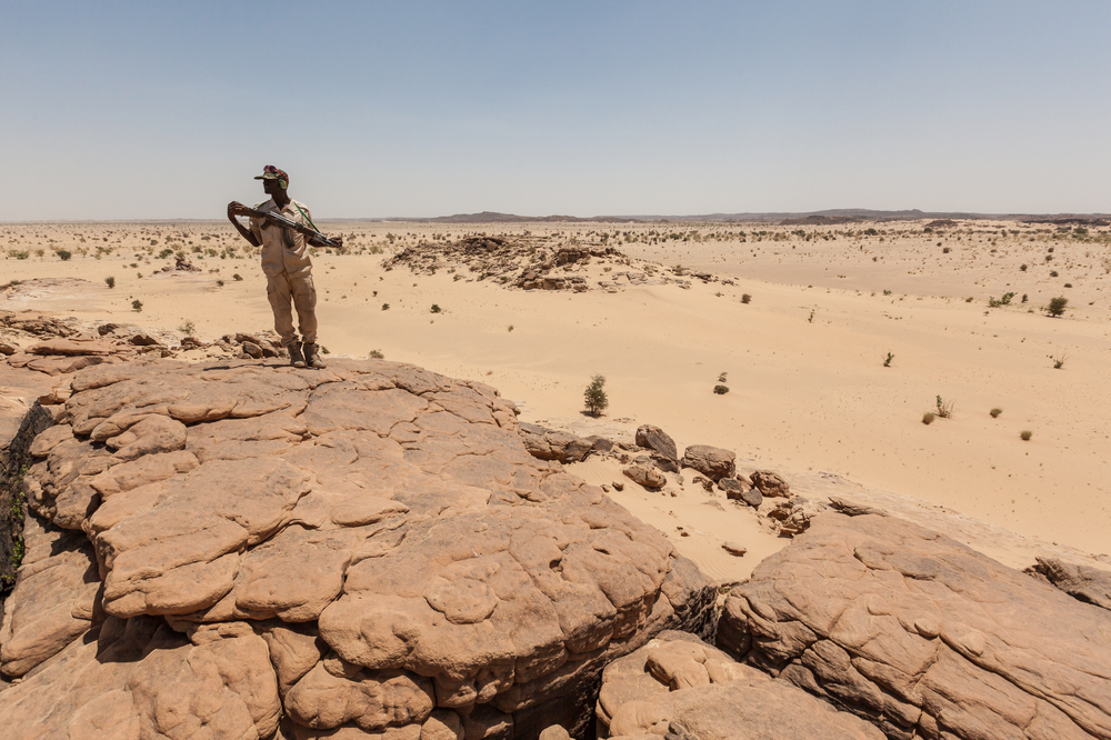 Militaire nigérien à la frontière libyenne en 2013